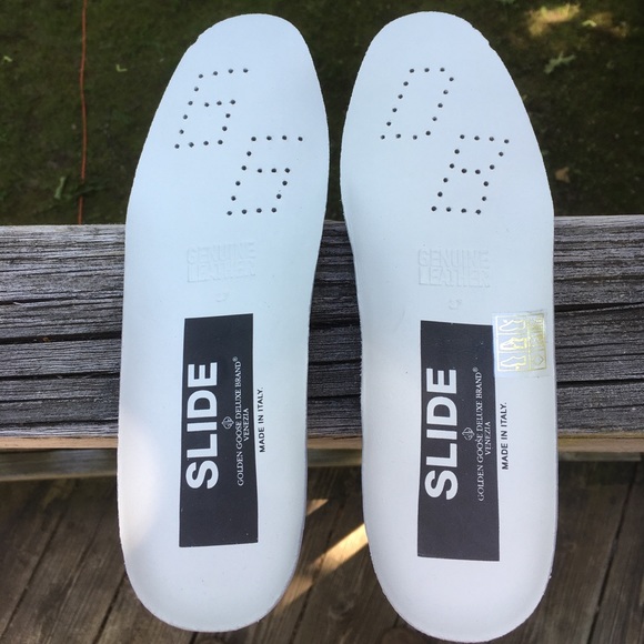 Golden Goose Slide Gun Metal/Shimmer sz 37 NIB - Picture 7 of 10